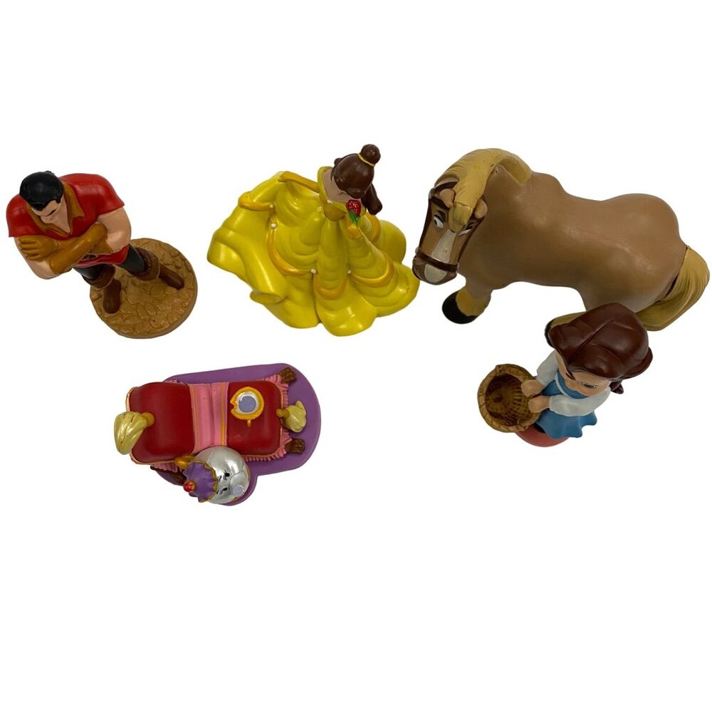 Disney Beauty & the Beast Figure Toy Lot of 5 Toys Belle Gaston Philippe Sulton - Picture 9 of 10